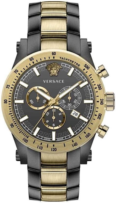 versace mens watch gold|versace sapphire crystal watch.